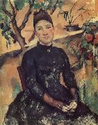 Paul Cezanne Madame Cezanne in the Conservatory Sweden oil painting artist